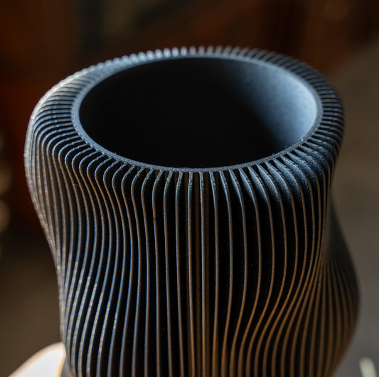 PARIS Round Black Vase