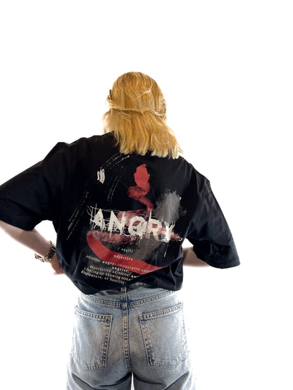 ANGRY Siyah Tshirt