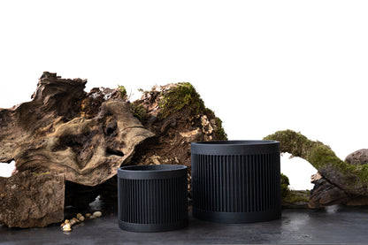 SEKOYA Black Flower Pot Set