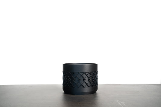 Redwood Black Flower Pot